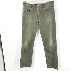AGAVE Men Size 35 x 31 Jeans Pragmatist Classic Straight Green Stretch Pants‎